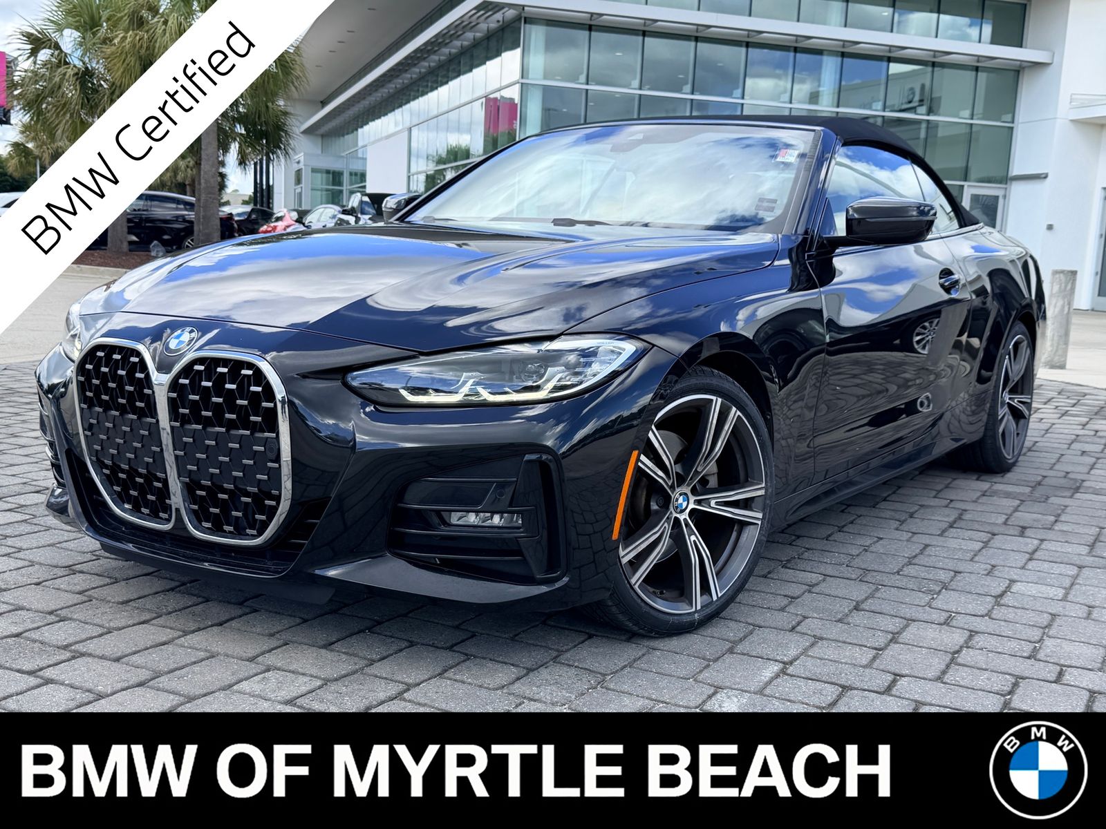 Black Sapphire Metallic 2024 BMW 4 Series Convertible Rear-Wheel Drive 8-Speed Automatic