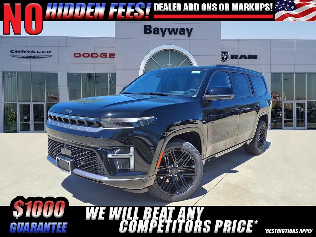 High Gloss Black 2026 Jeep Grand Wagoneer Limited Reserve 4WD SUV / Crossover Four-Wheel Drive 8-Speed Automatic