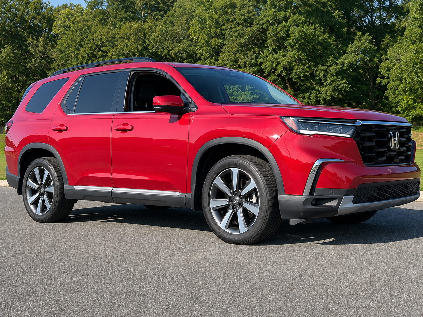 Red 2025 Honda Pilot SUV / Crossover All-Wheel Drive Automatic