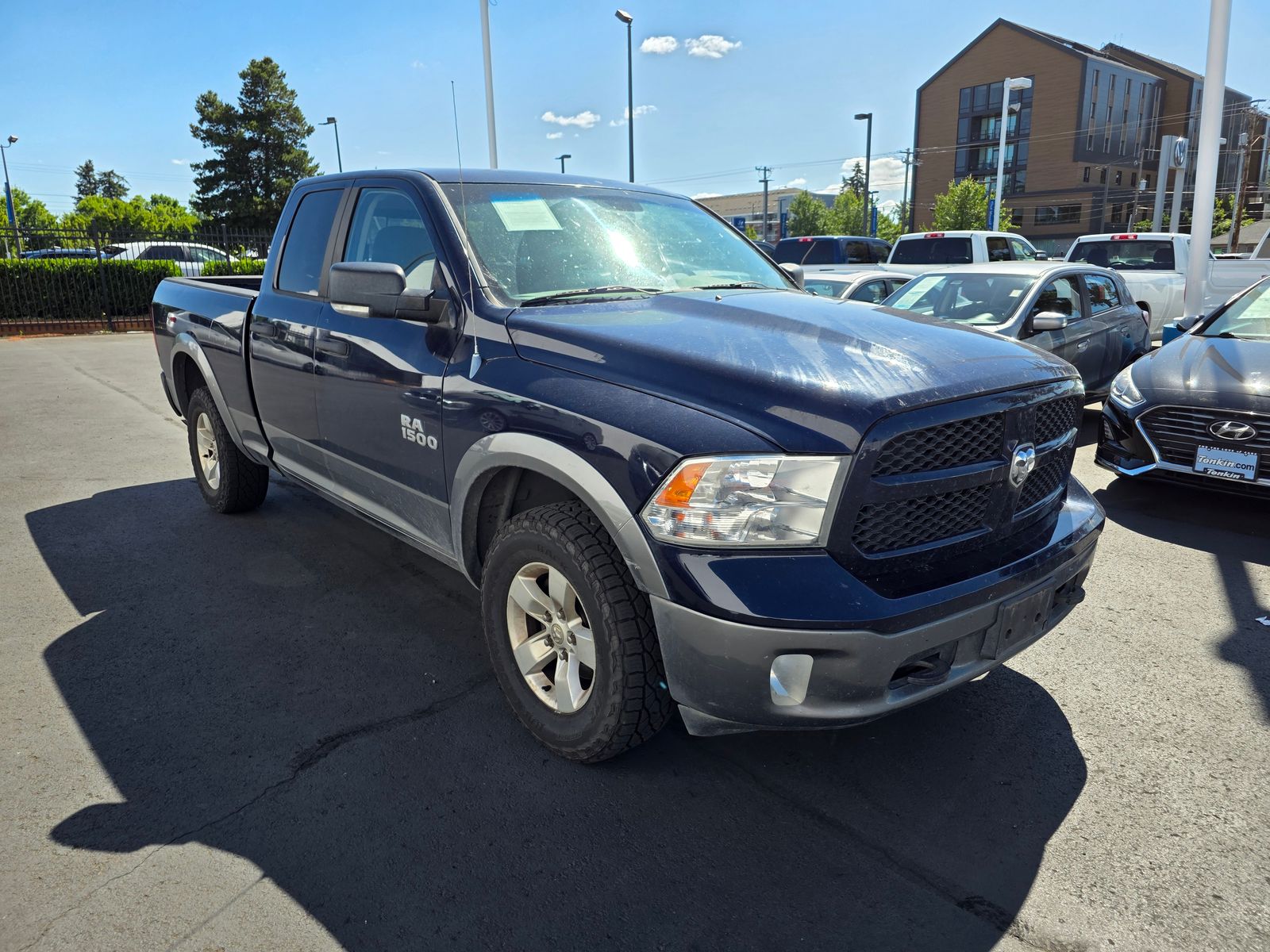 True Blue Pearlcoat 2013 RAM 1500 SLT Quad Cab 4WD Pickup Truck Four-Wheel Drive 8-Speed Automatic