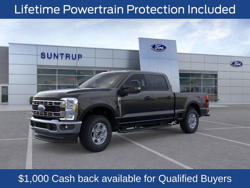 Black Metallic 2026 Ford F-350 Super Duty XLT Crew Cab 4WD Pickup Truck Four-Wheel Drive Automatic