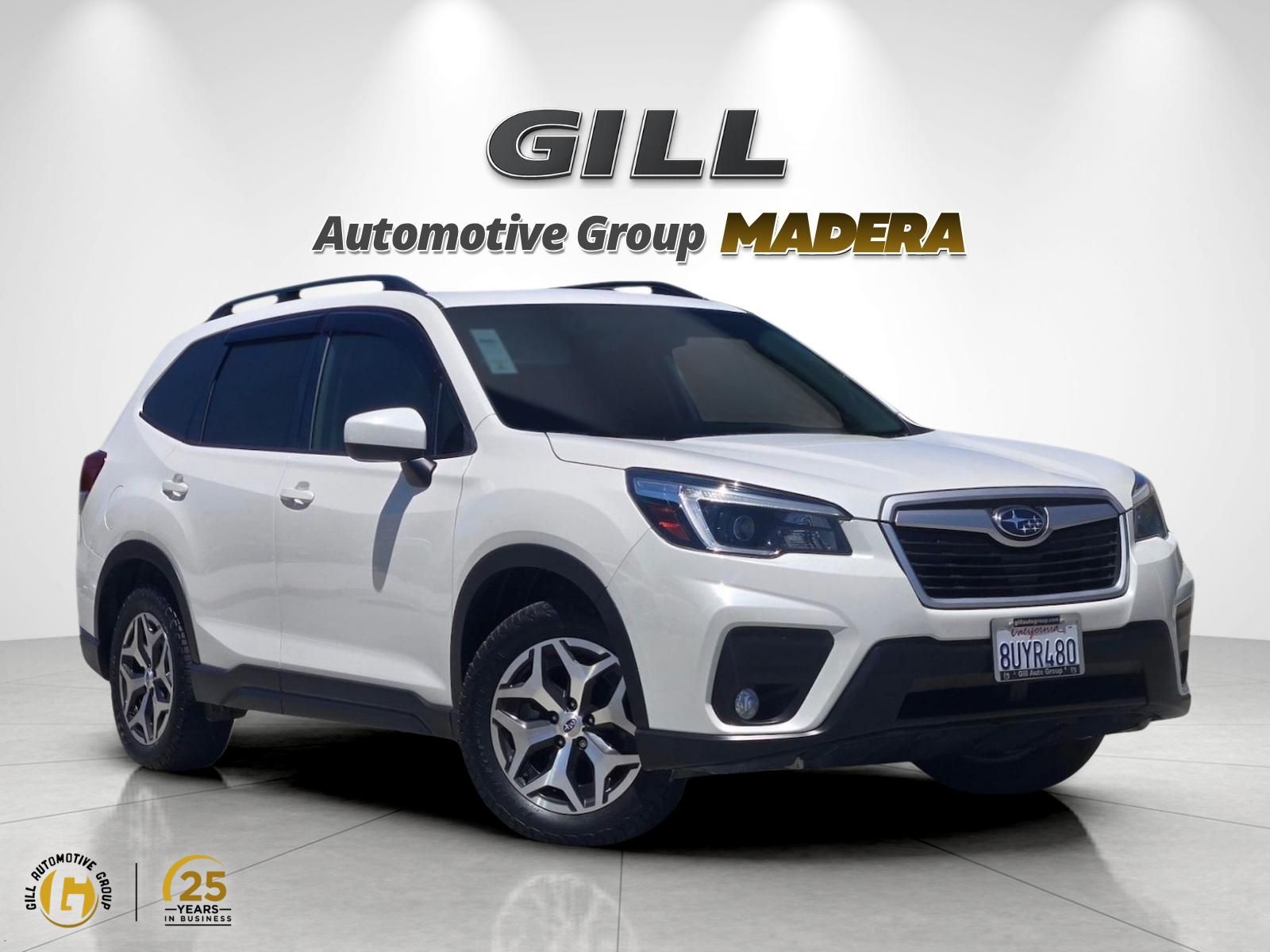 Crystal White Pearl 2021 Subaru Forester SUV / Crossover All-Wheel Drive Continuously Variable Transmission