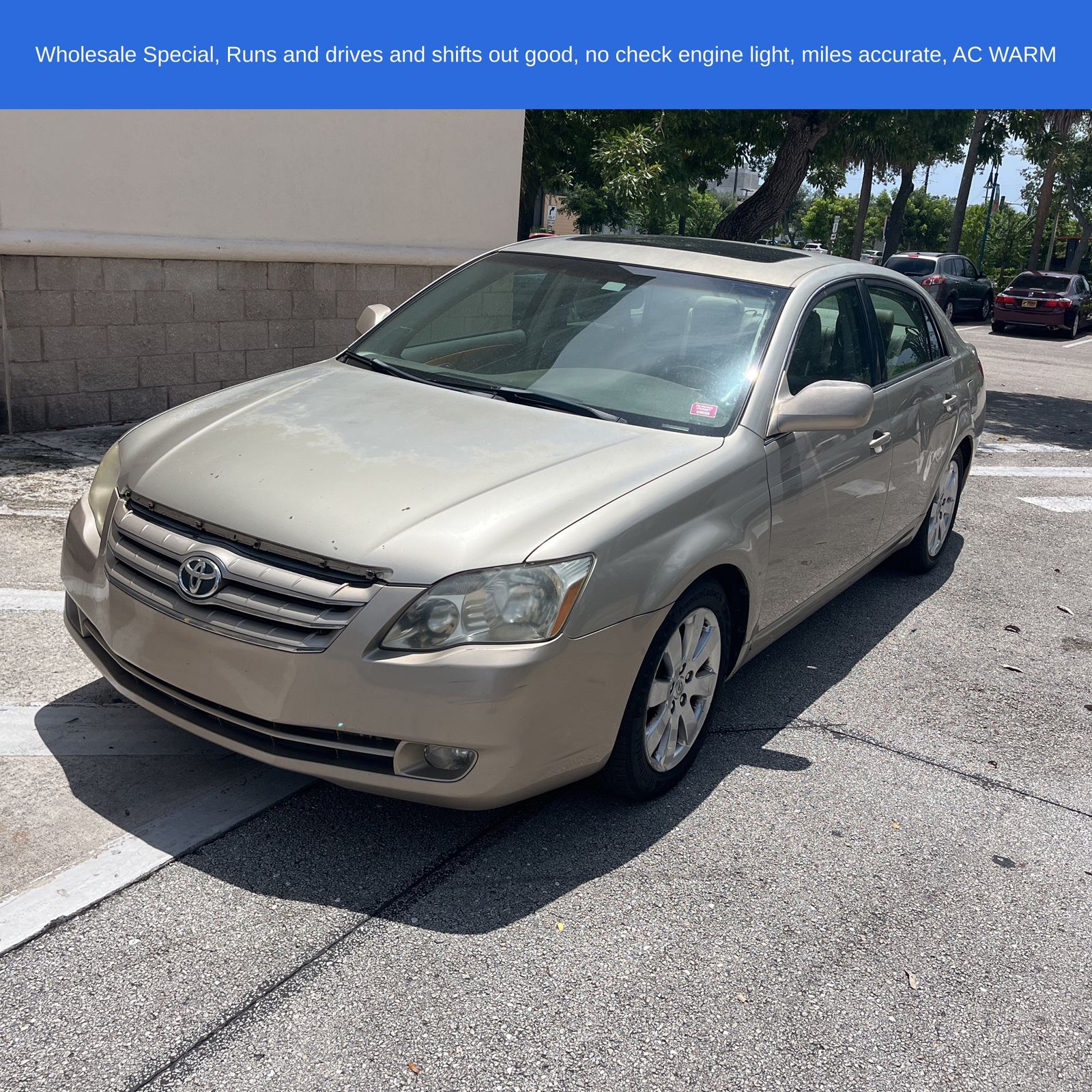 Gold 2007 Toyota Avalon Sedan Front-Wheel Drive 5-Speed Automatic Overdrive