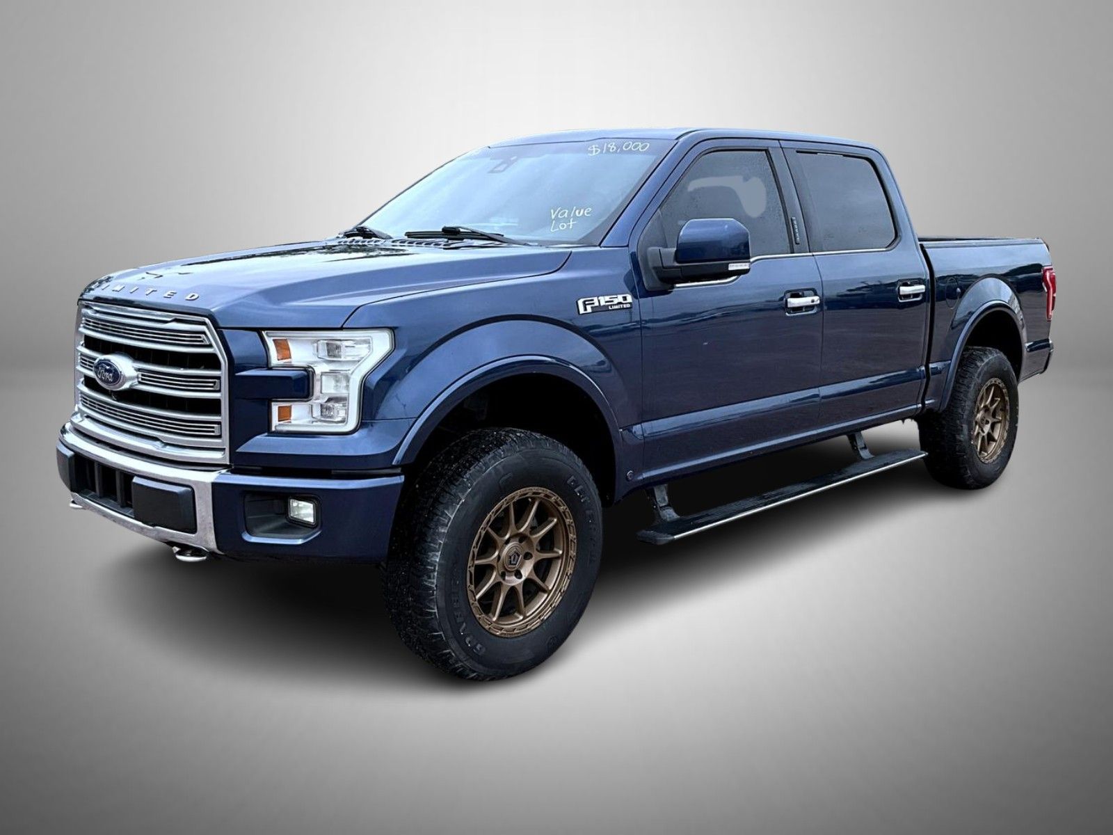 Blue 2016 Ford F-150 Pickup Truck Four-Wheel Drive 6-Speed Automatic