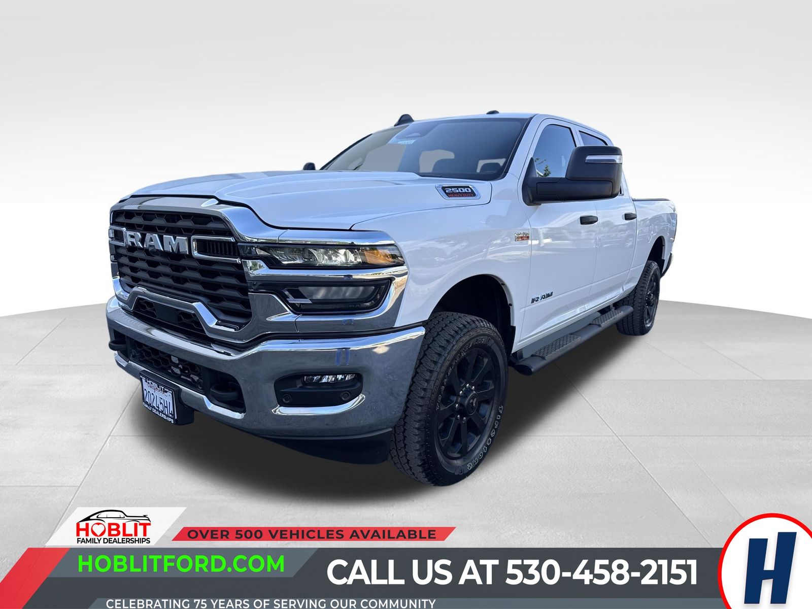 Bright White Clearcoat 2025 RAM 2500 Tradesman Crew Cab 4WD Pickup Truck Four-Wheel Drive 8-Speed Automatic