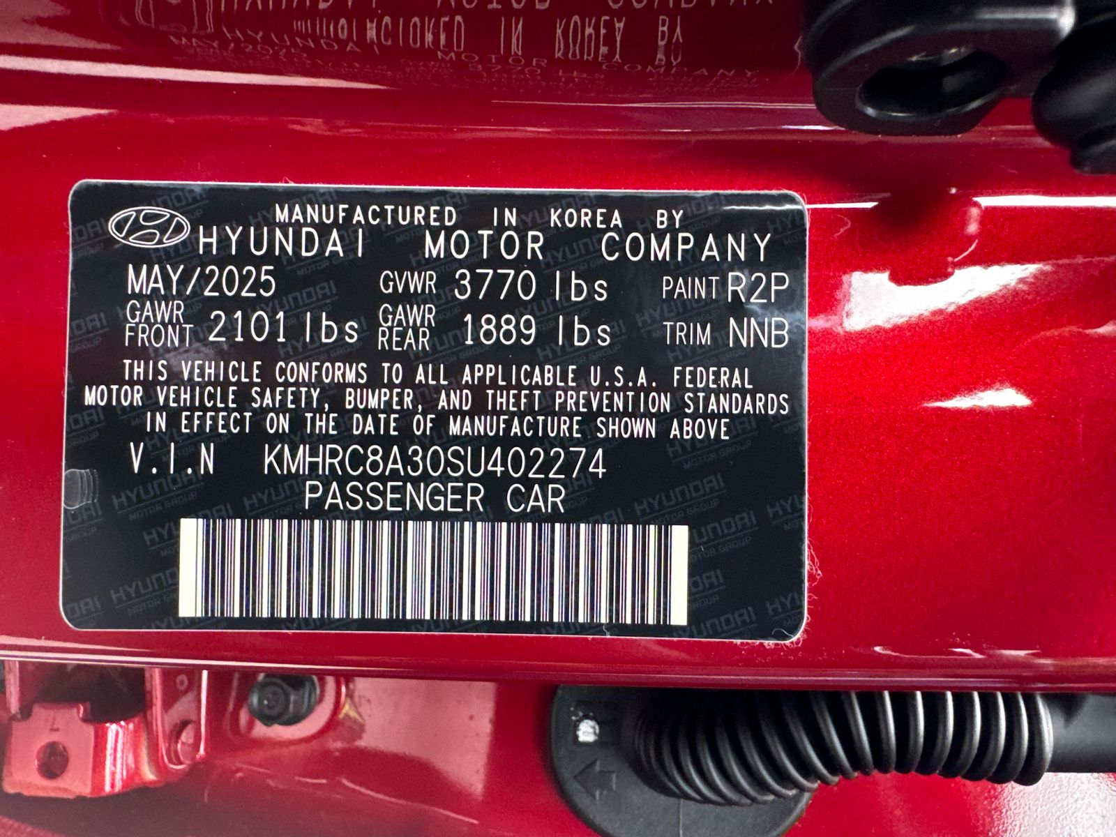 Certified Used 2025 Red Hyundai SEL image 30
