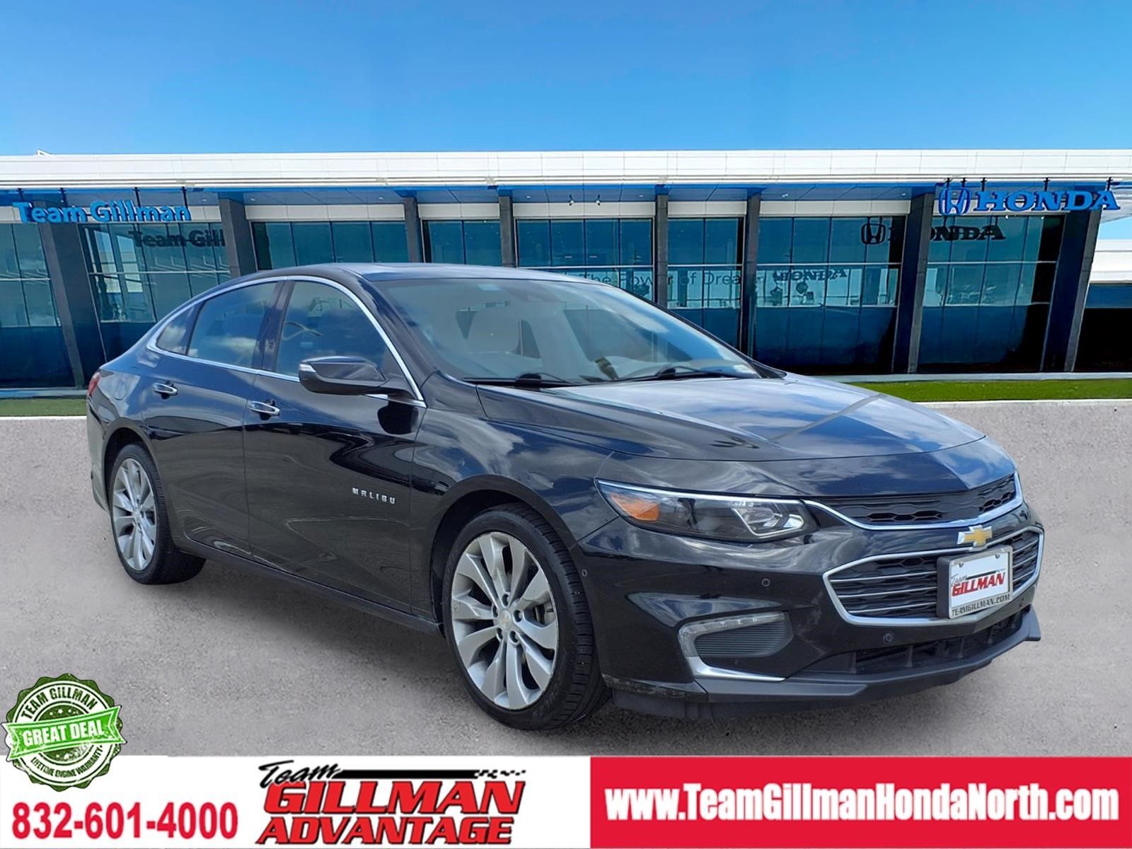 Mosaic Black Metallic 2018 Chevrolet Malibu Premier FWD Sedan Front-Wheel Drive 9-Speed Automatic