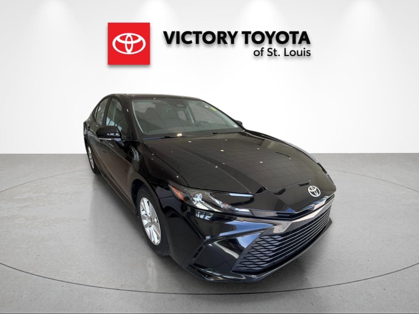 Midnight Black Metallic 2025 Toyota Camry LE FWD Sedan Front-Wheel Drive Continuously Variable Transmission