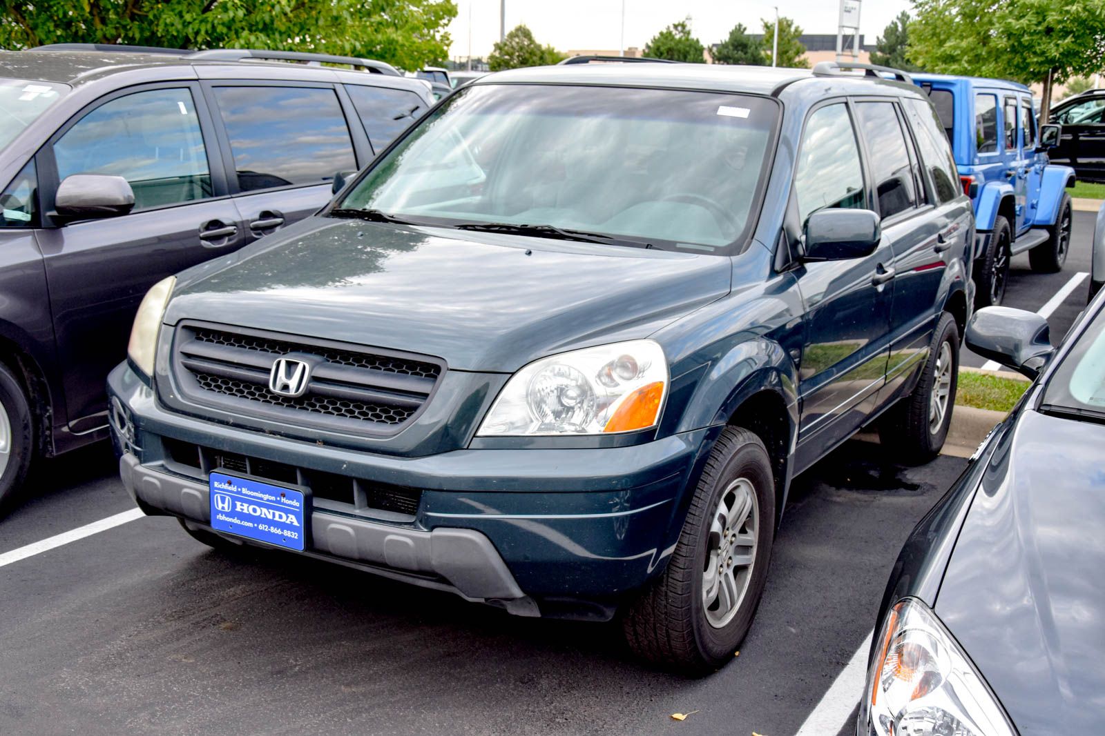 Sage Brush Pearl 2004 Honda Pilot SUV / Crossover Four-Wheel Drive 5-Speed Automatic Overdrive