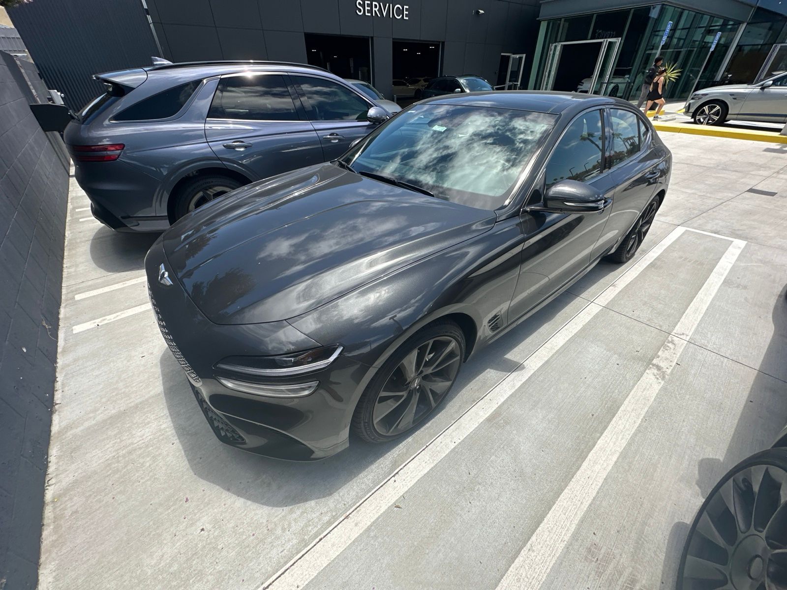 Makalu Gray 2023 Genesis G70 Sedan 8-Speed Automatic