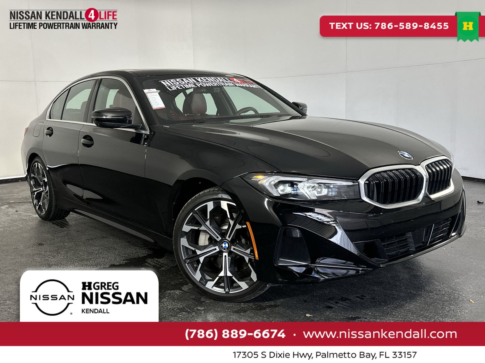 Jet Black 2025 BMW 3 Series 330i RWD Sedan Rear-Wheel Drive 8-Speed Automatic