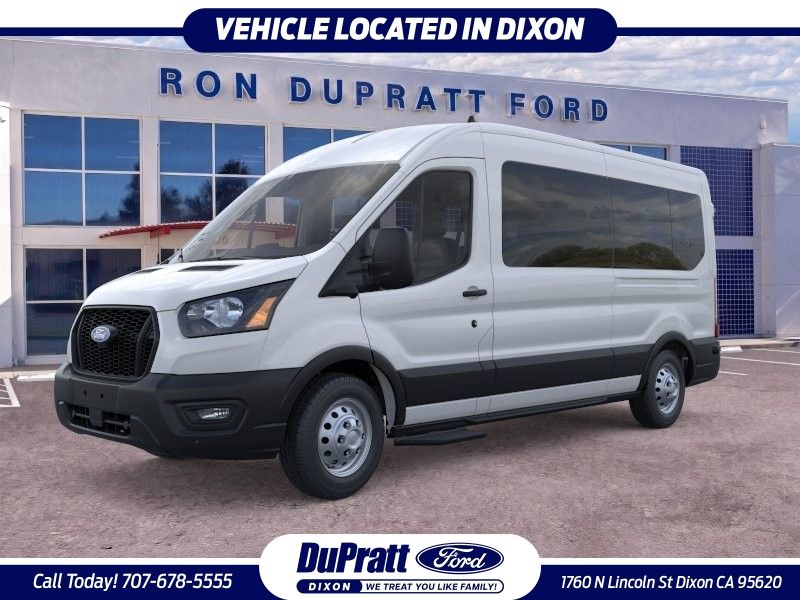 Oxford White 2026 Ford Transit Passenger Van All-Wheel Drive 