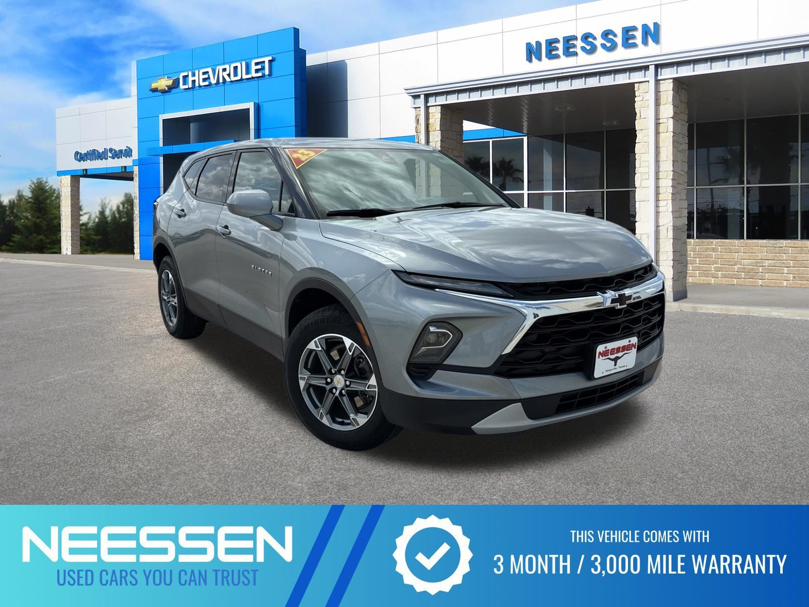 Sterling Gray Metallic 2023 Chevrolet Blazer SUV / Crossover Front-Wheel Drive 9-Speed Automatic Overdrive