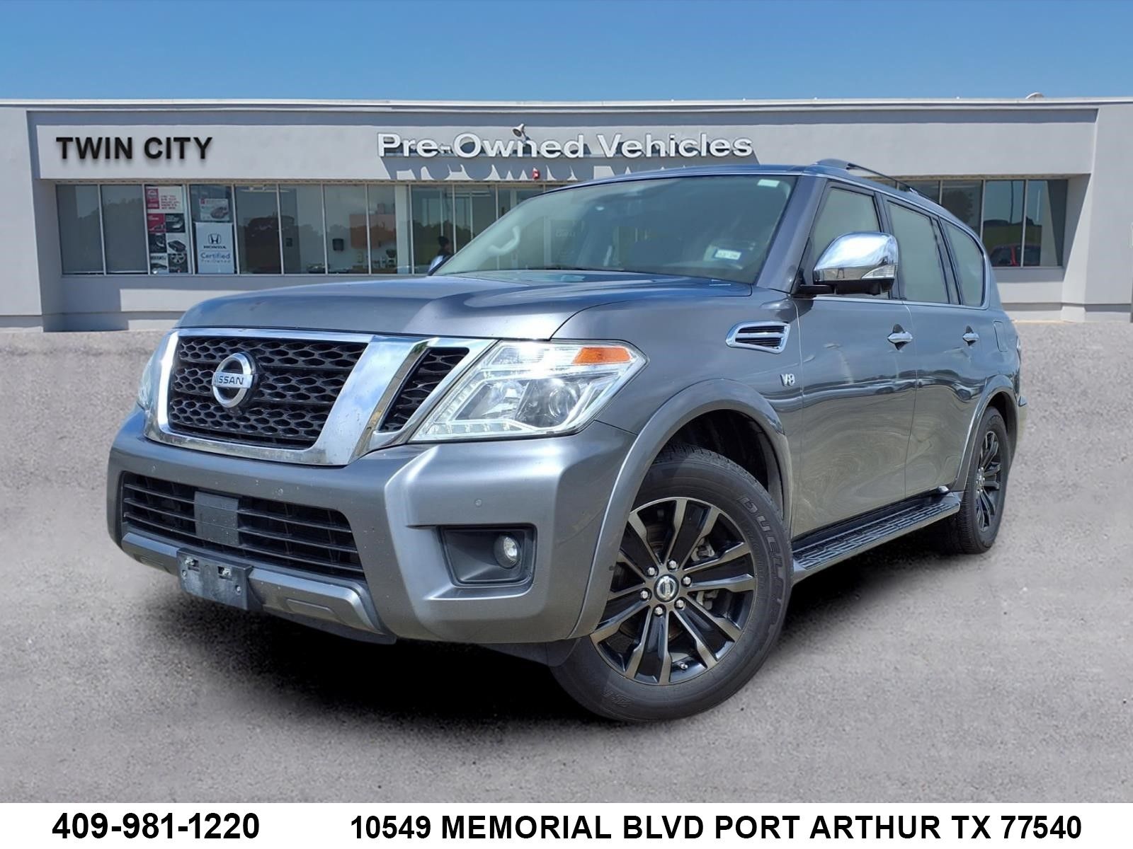 Used 2019 Nissan Armada Platinum with VIN JN8AY2NF9K9351112 for sale in Port Arthur, TX