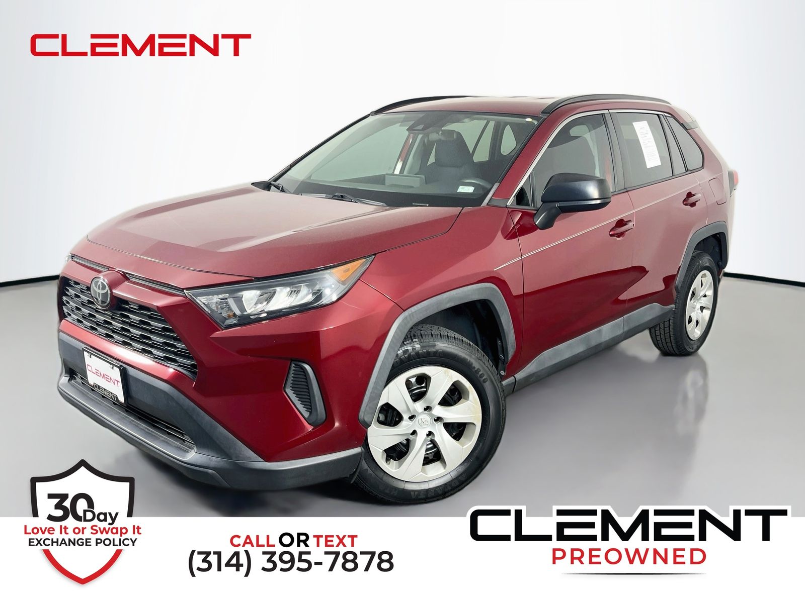 Red (Ruby Flare Pearl) 2019 Toyota RAV4 SUV / Crossover Front-Wheel Drive 8-Speed Automatic