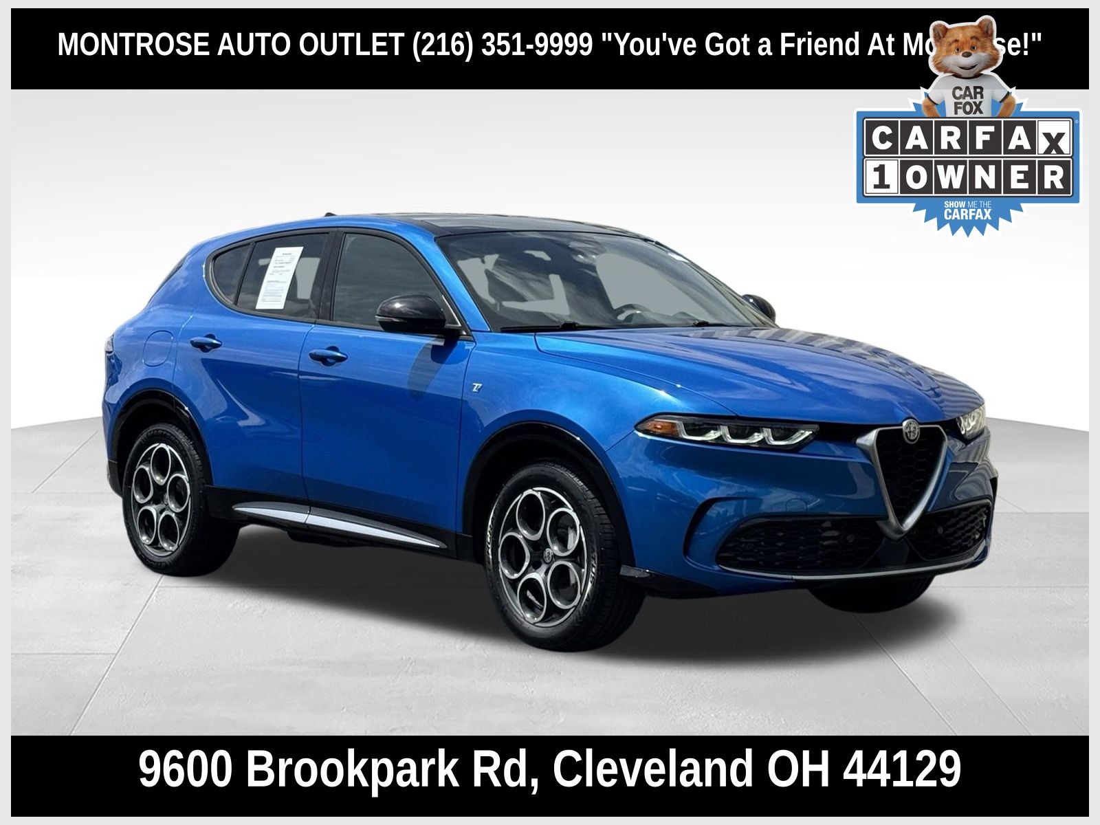 Blue Metallic 2024 Alfa Romeo Tonale SUV / Crossover All-Wheel Drive 6-Speed Automatic