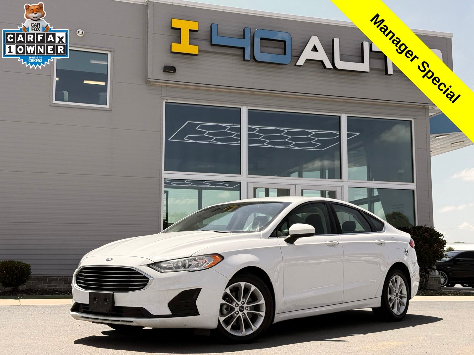 Oxford White 2020 Ford Fusion Hybrid SE FWD Sedan Front-Wheel Drive Continuously Variable Transmission