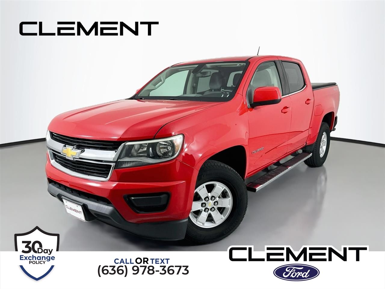 Red Hot 2018 Chevrolet Colorado Pickup Truck Four-Wheel Drive 8-Speed Automatic