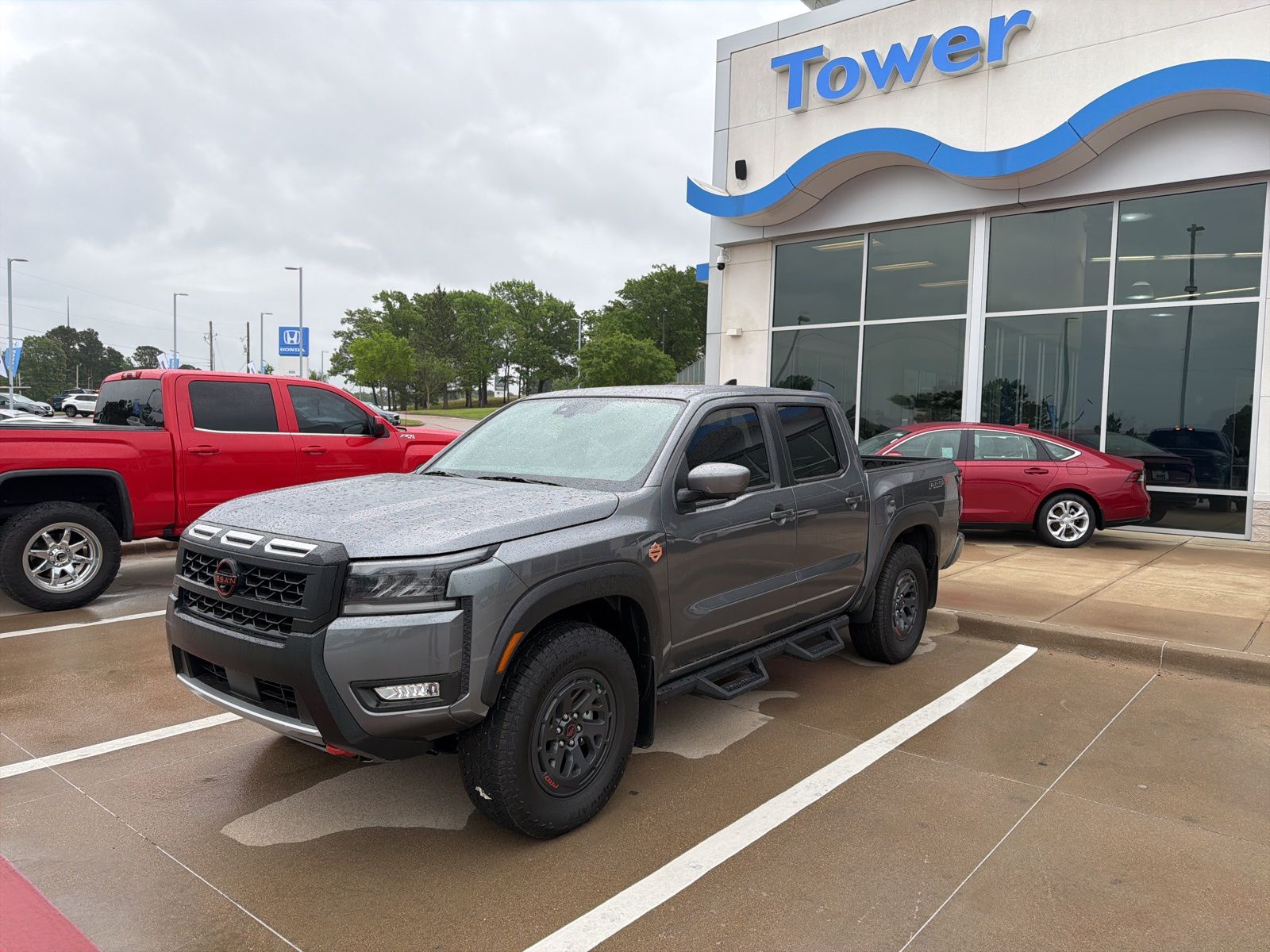 Gray (Gun Metallic) 2026 Nissan Frontier PRO-4X Crew Cab 4WD Pickup Truck Four-Wheel Drive 9-Speed Automatic Overdrive