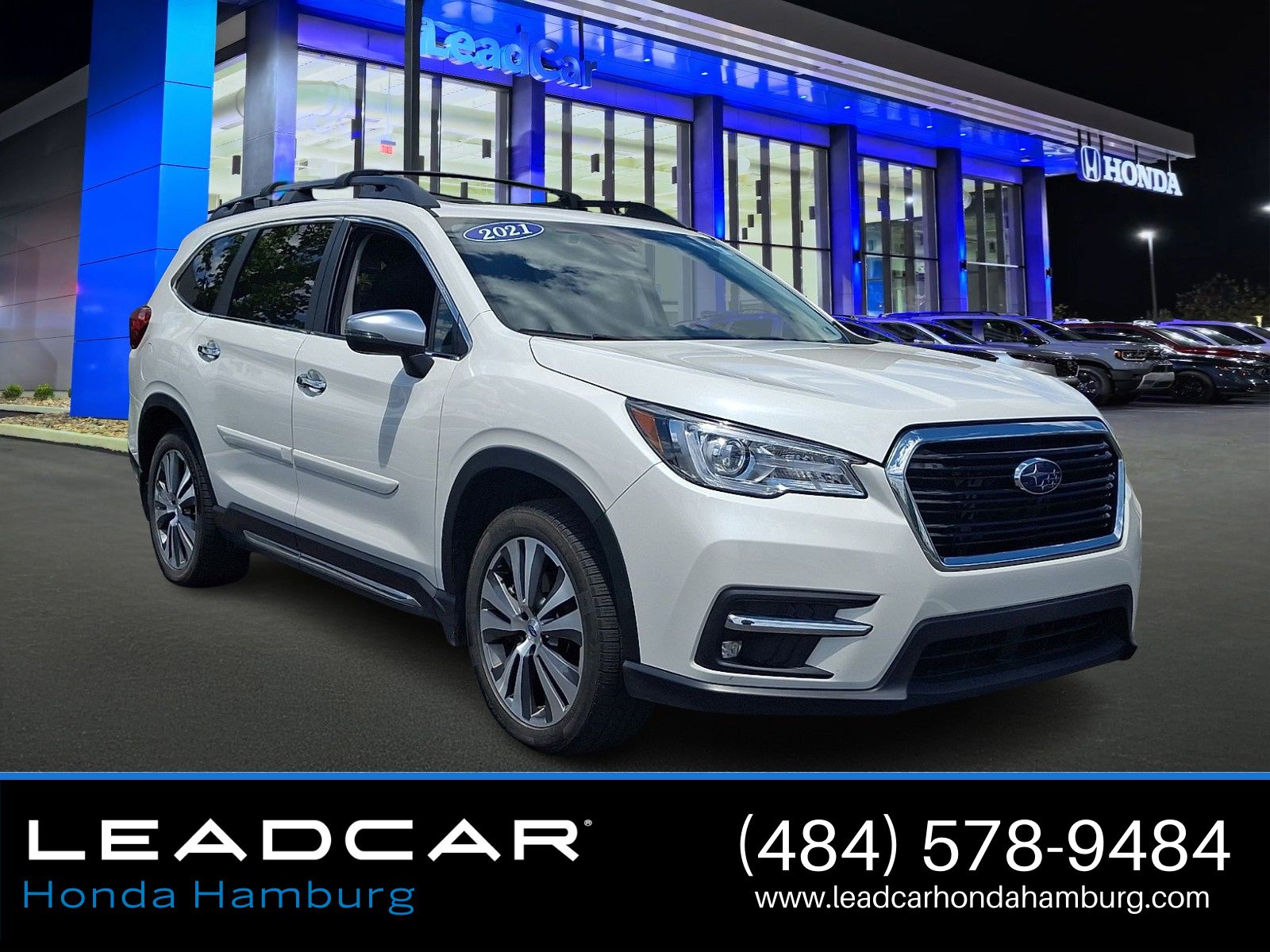 Crystal White Pearl 2021 Subaru Ascent Touring AWD SUV / Crossover All-Wheel Drive Continuously Variable Transmission