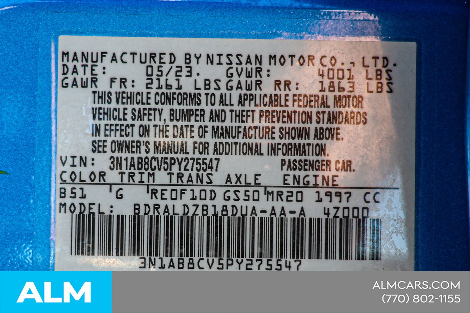 Used 2023 Blue Nissan SV image 46