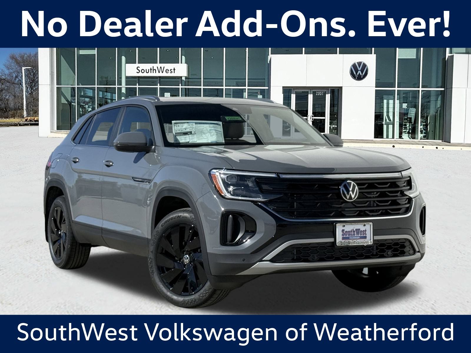 Pure Gray 2026 Volkswagen Atlas Cross Sport SE FWD with Technology SUV / Crossover Front-Wheel Drive 8-Speed Automatic