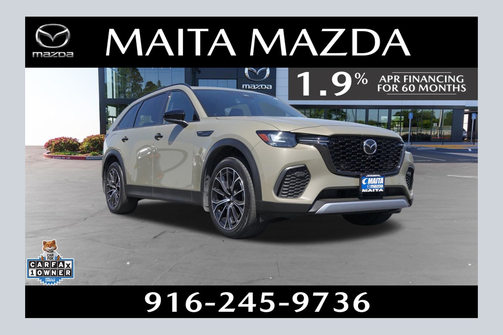 Zircon Sand Metallic 2025 Mazda CX-70 PHEV Premium Plus AWD SUV / Crossover All-Wheel Drive 8-Speed Automatic