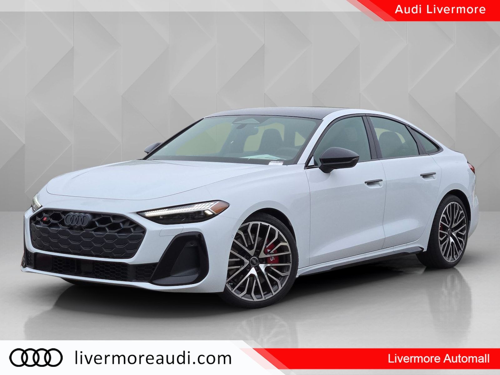 White 2025 Audi S5 3.0T quattro Premium Plus Sedan All-Wheel Drive 7-Speed Automatic
