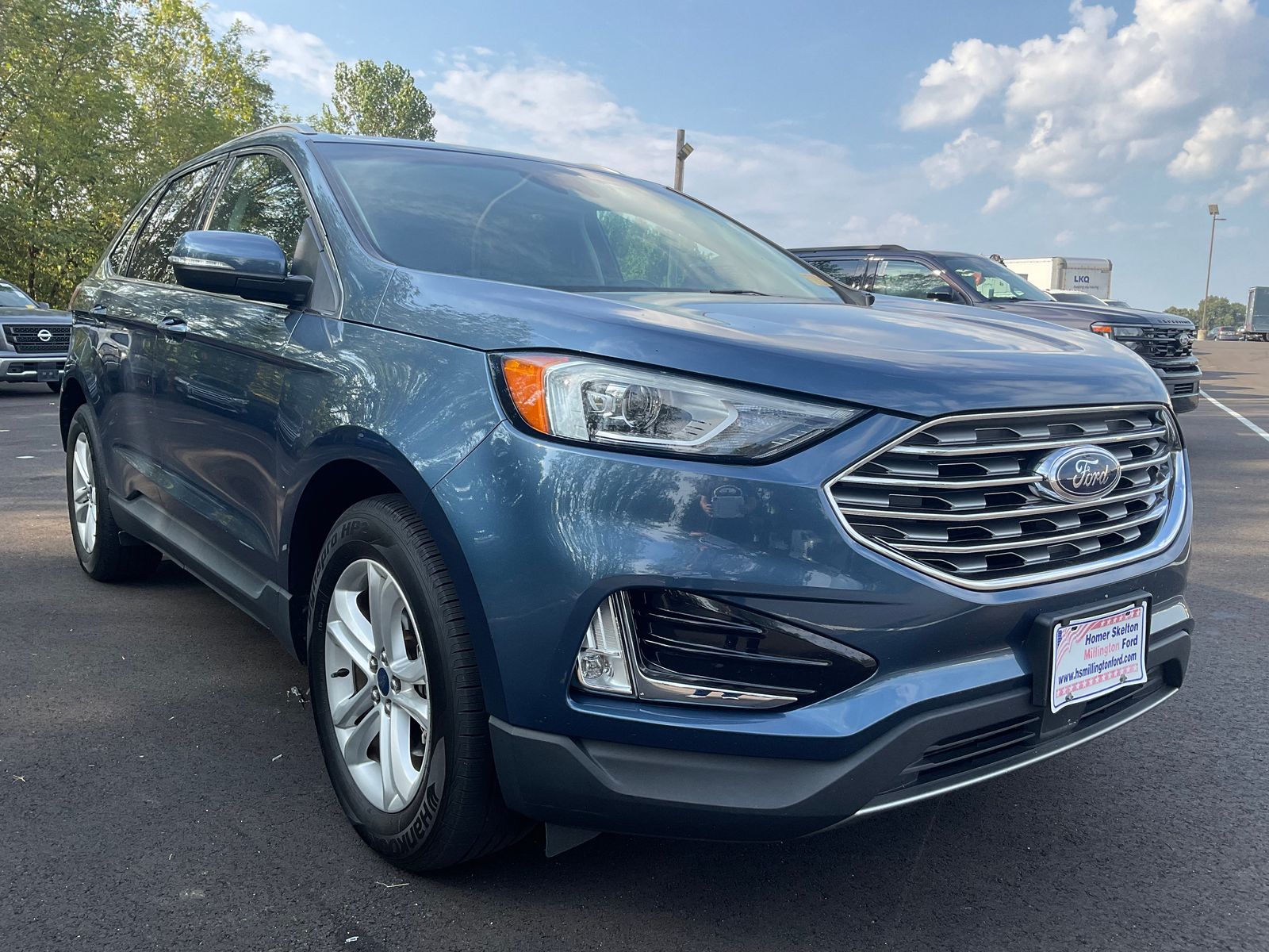 Blue Metallic 2019 Ford Edge SUV / Crossover Front-Wheel Drive 8-Speed Automatic