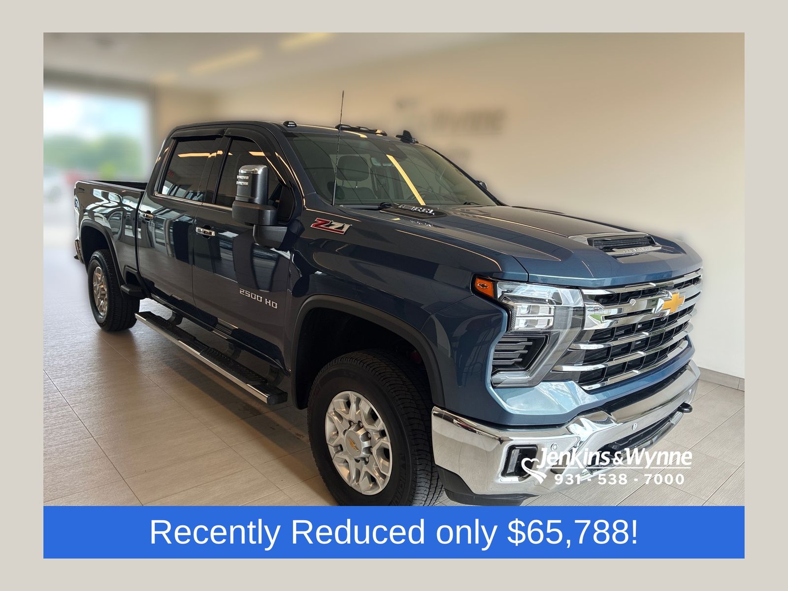 Lakeshore Blue Metallic 2025 Chevrolet Silverado 2500HD Pickup Truck Four-Wheel Drive Automatic