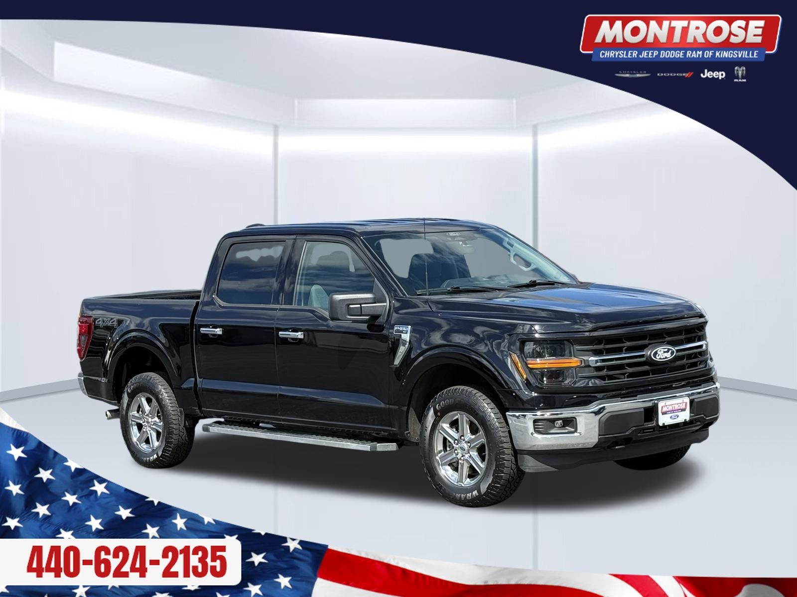 Black Metallic 2025 Ford F-150 Pickup Truck Four-Wheel Drive Automatic