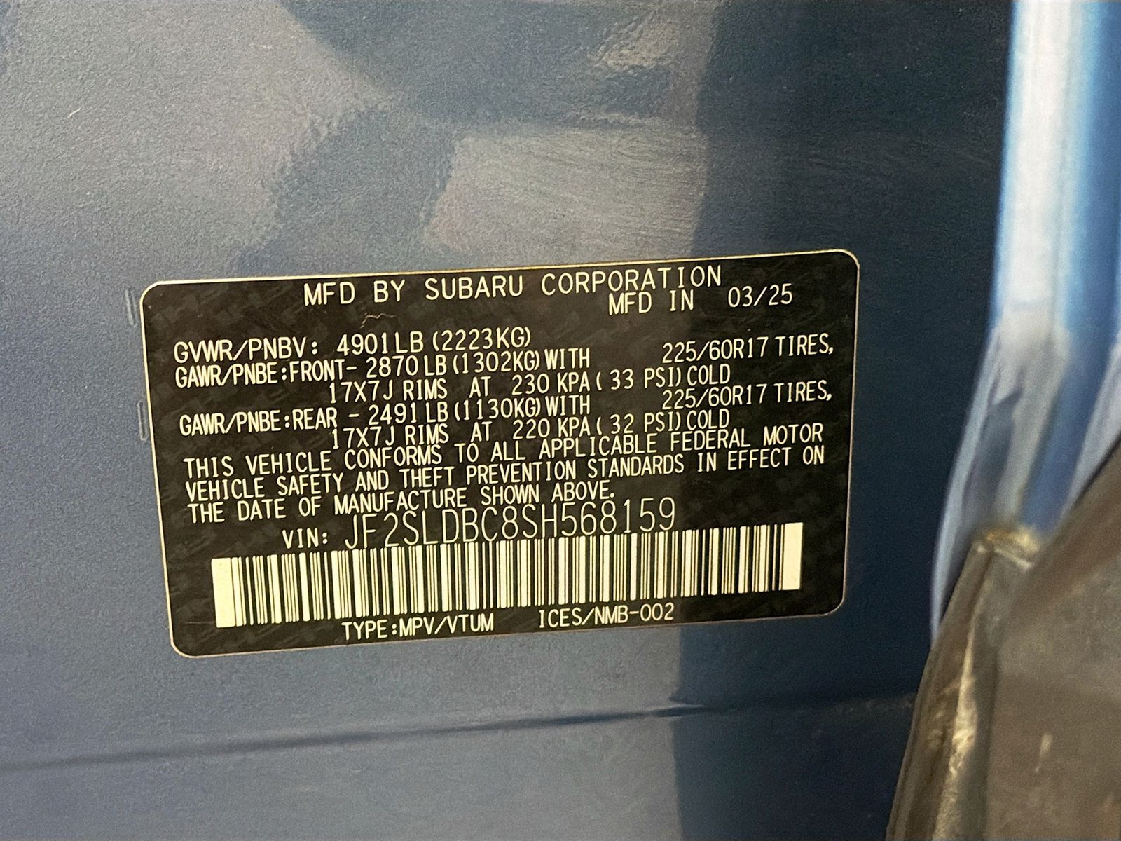 Used 2025 Blue Subaru Premium image 30