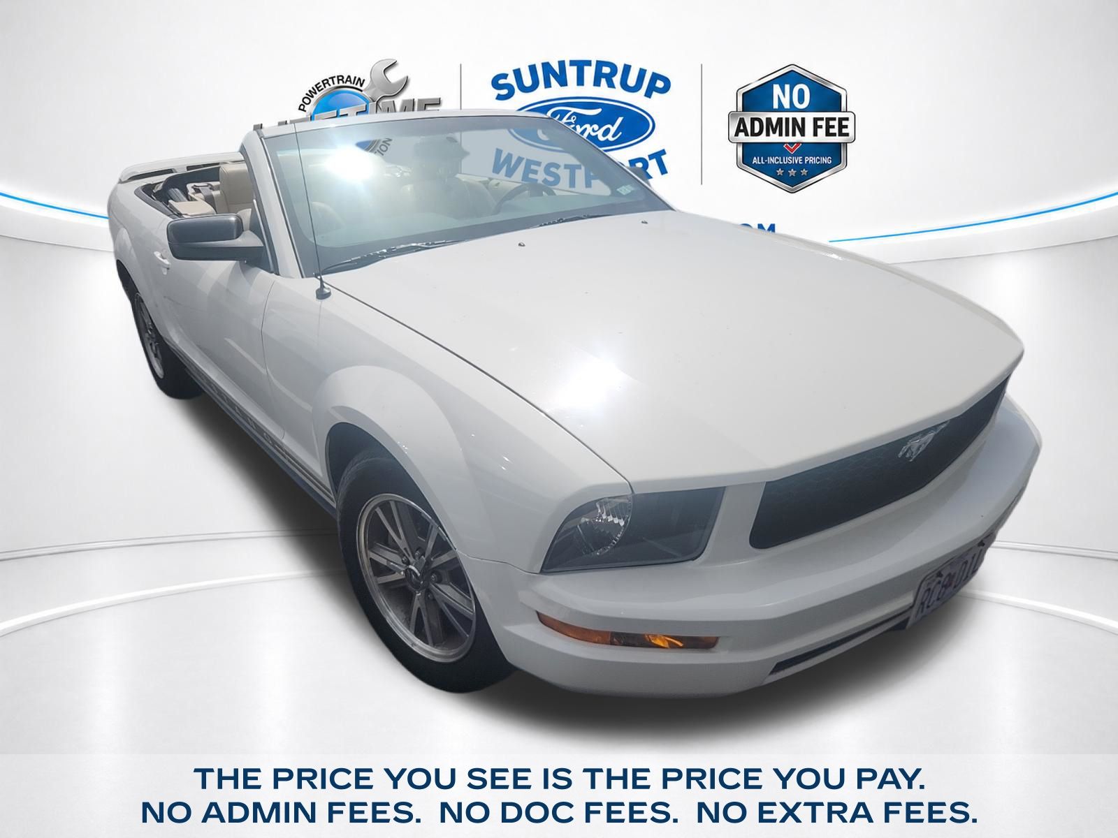 White 2005 Ford Mustang Coupe 5-Speed Automatic