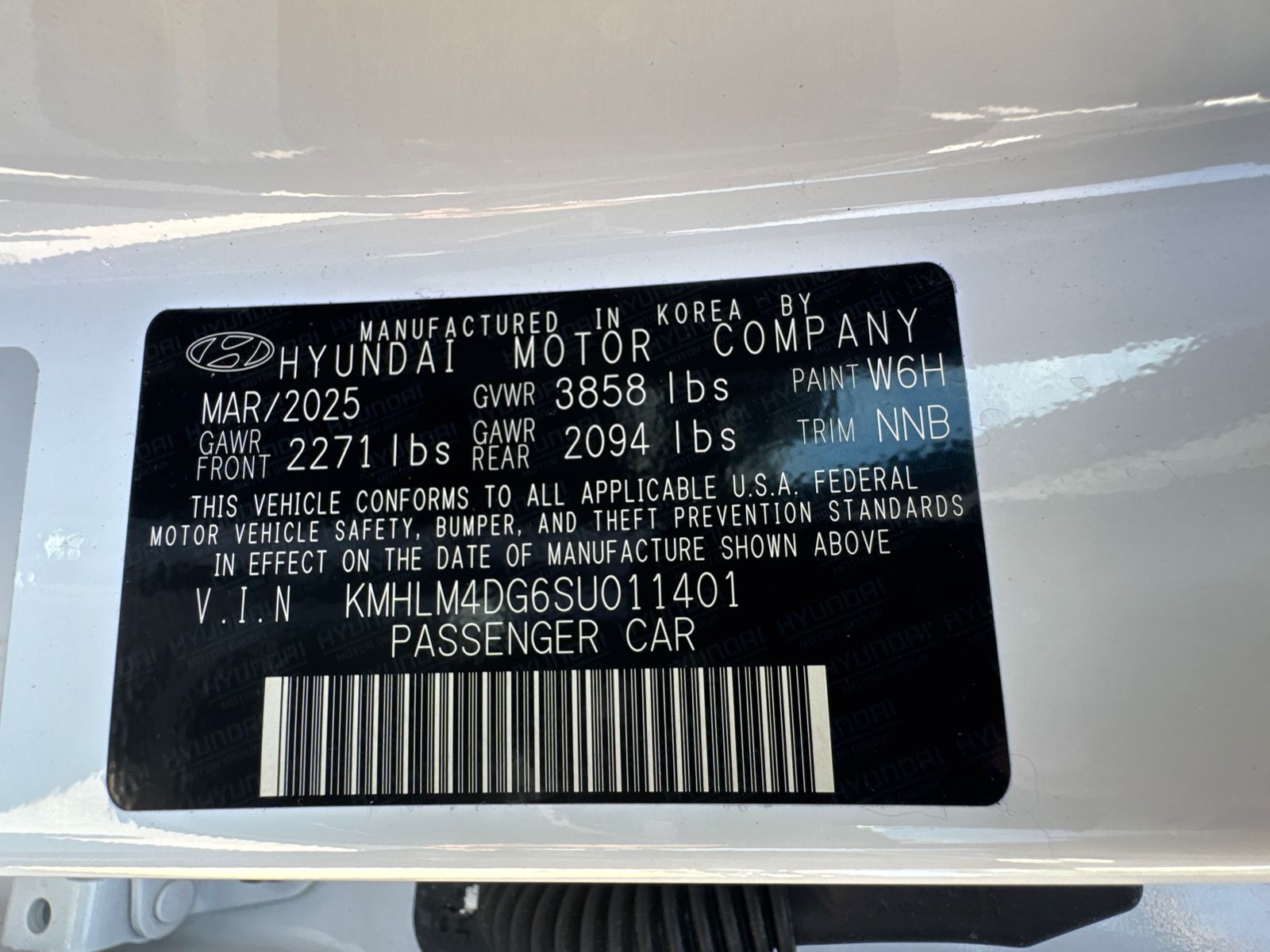 Used 2025 White Hyundai SEL Sport image 32