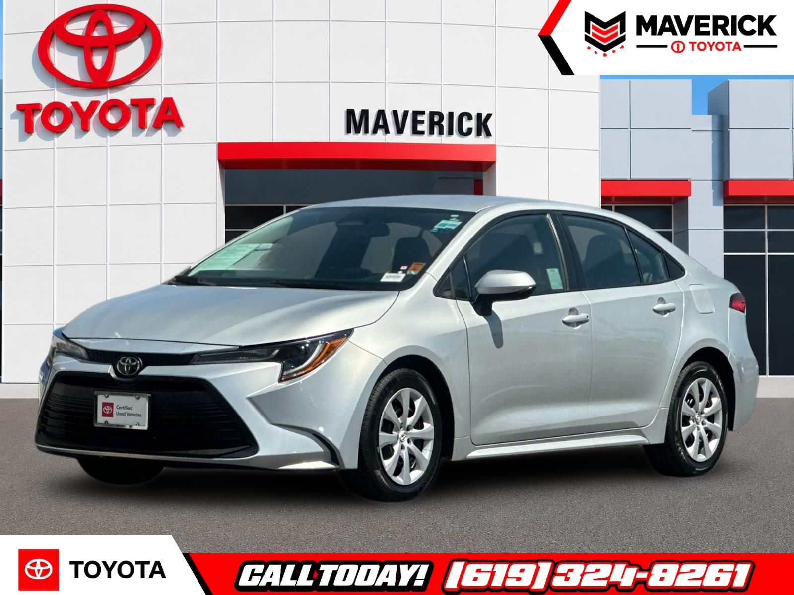 Classic Silver Metallic 2025 Toyota Corolla Sedan Front-Wheel Drive Continuously Variable Transmission
