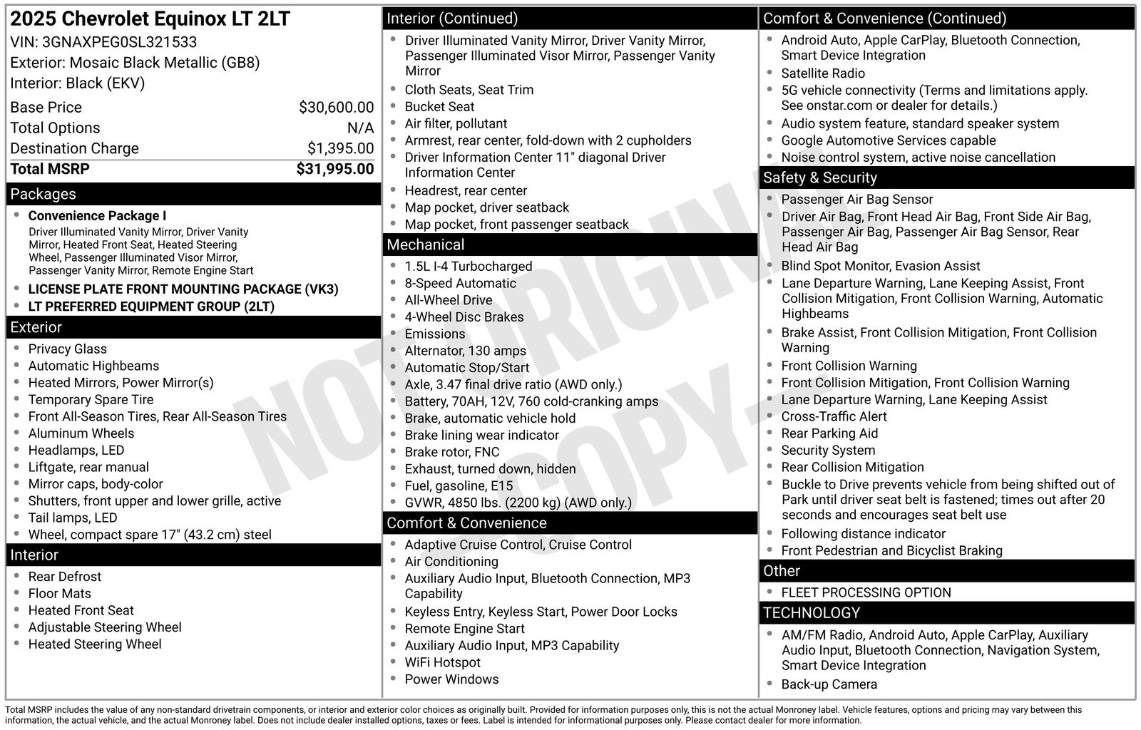 Used Car 2025 Chevrolet Equinox  Lt For Sale Under $30,000 In Austin, Texas