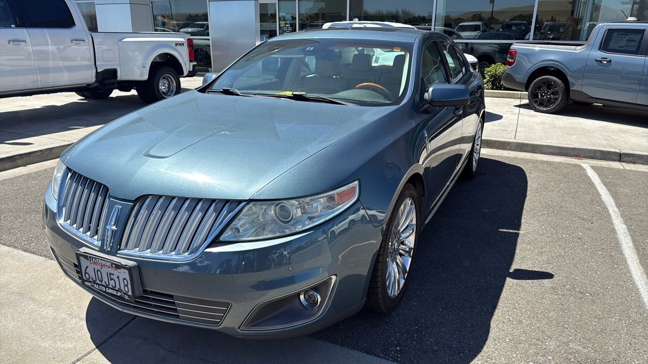 Blue 2010 Lincoln MKS Sedan All-Wheel Drive 6-Speed Automatic