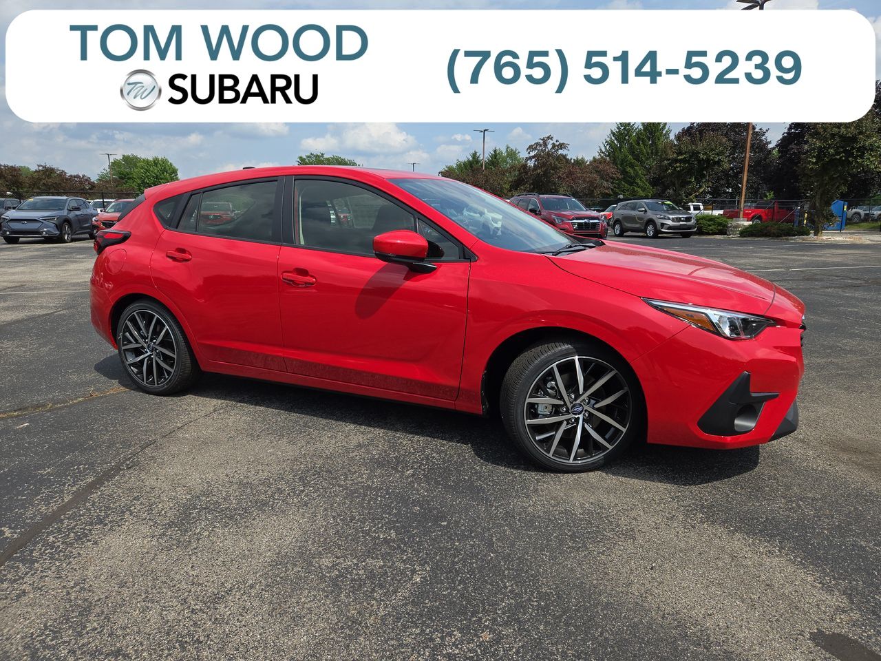 Pure Red 2026 Subaru Impreza Sport AWD Wagon All-Wheel Drive Continuously Variable Transmission