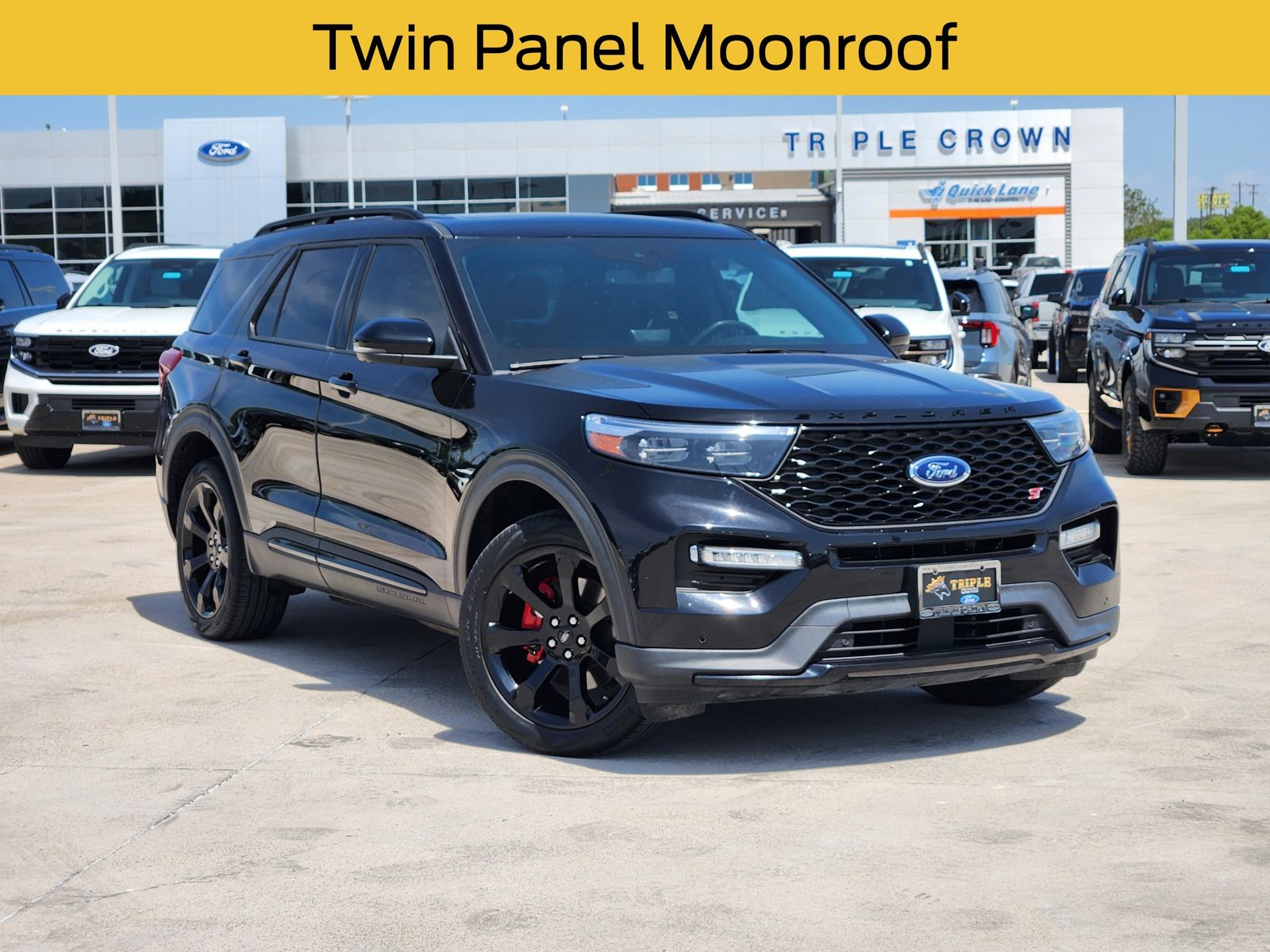 Black Metallic 2023 Ford Explorer SUV / Crossover All-Wheel Drive Automatic