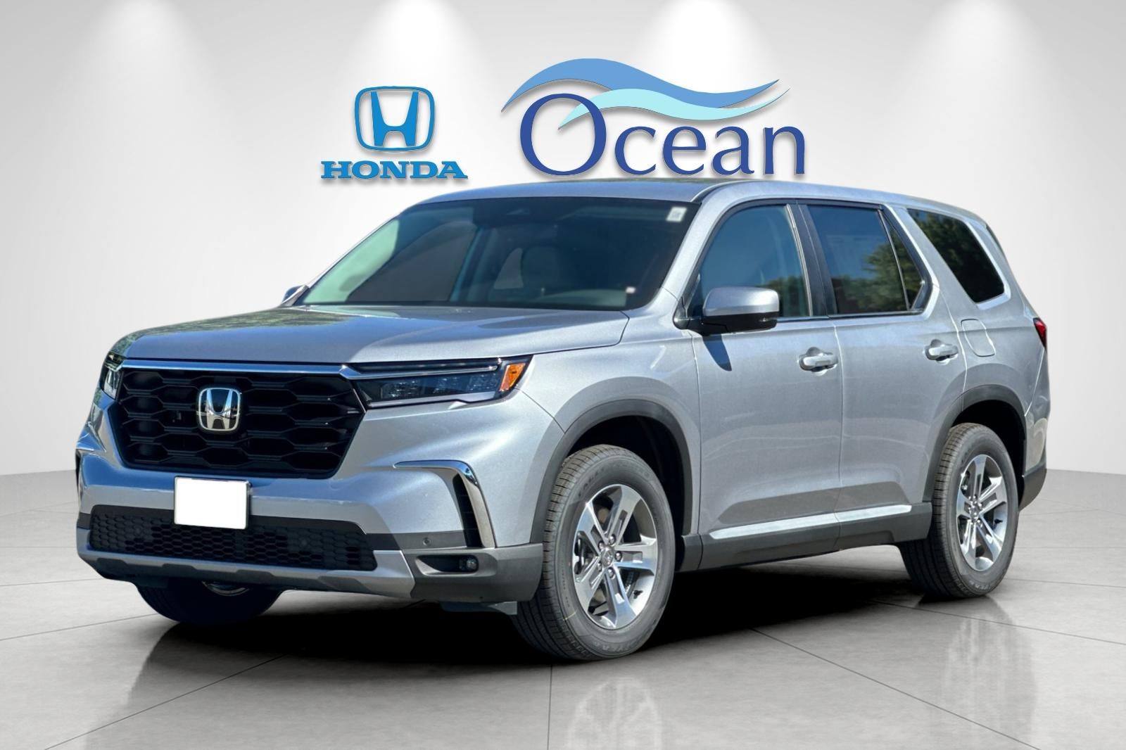 Gray (Platinum) 2025 Honda Pilot EX-L AWD SUV / Crossover All-Wheel Drive Automatic