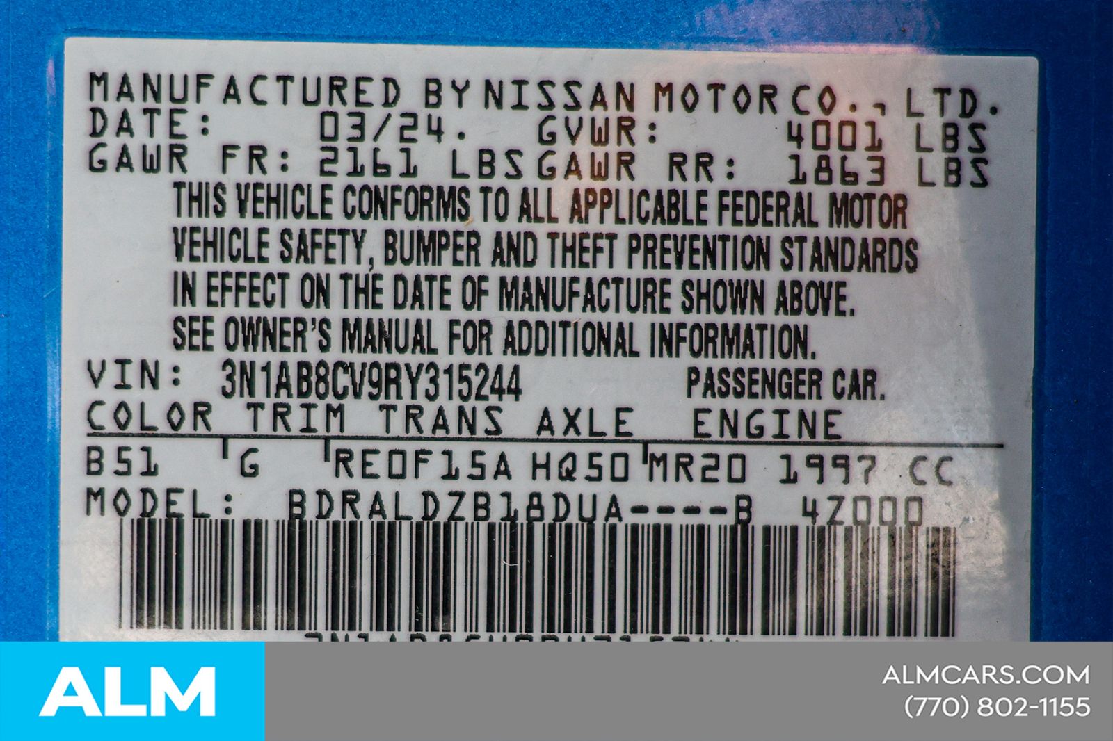 Used 2024 Blue Nissan SV image 46