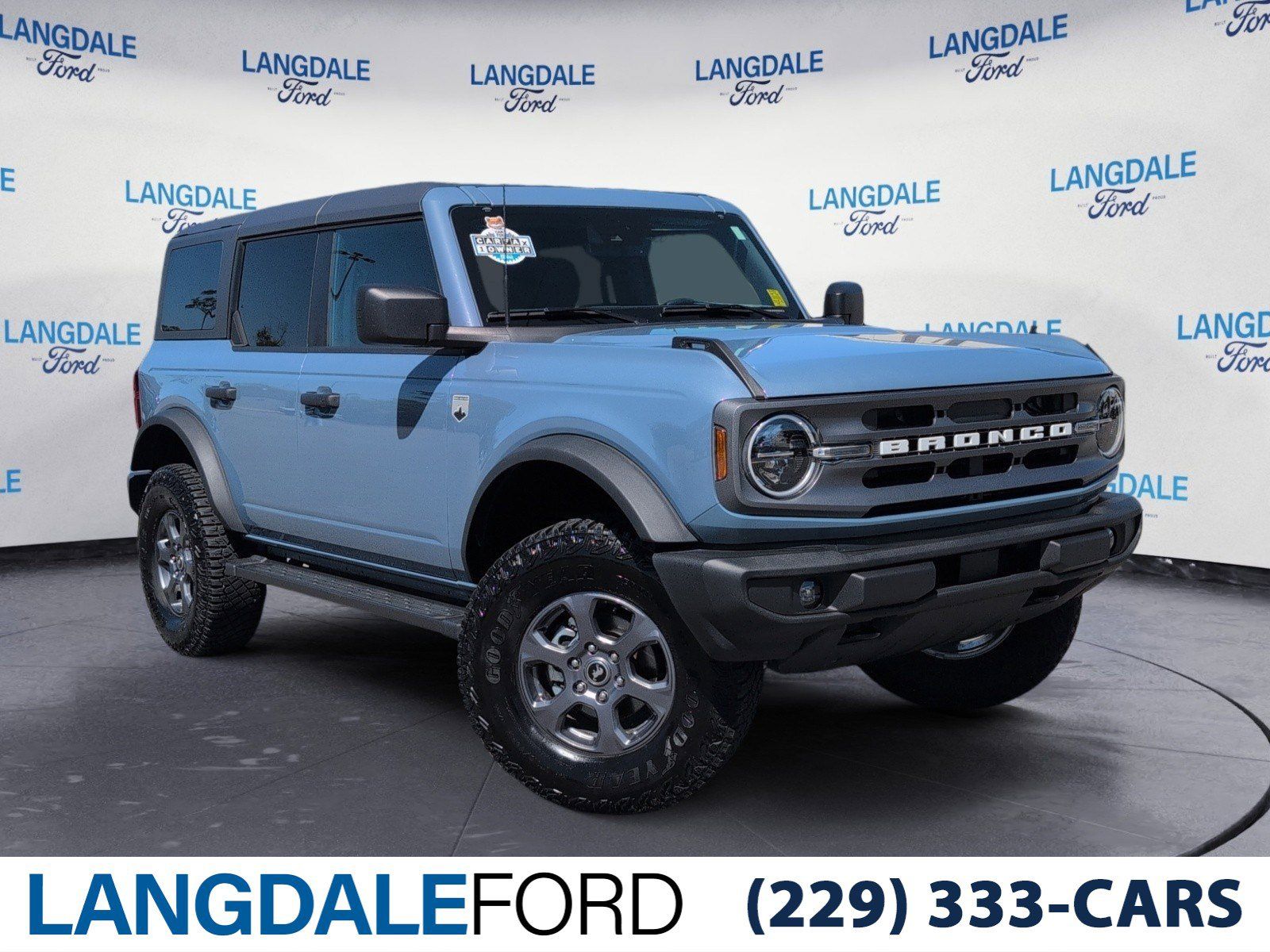 Blue (Azure Gray Metallic) 2024 Ford Bronco Big Bend 4-Door 4WD SUV / Crossover Four-Wheel Drive Automatic