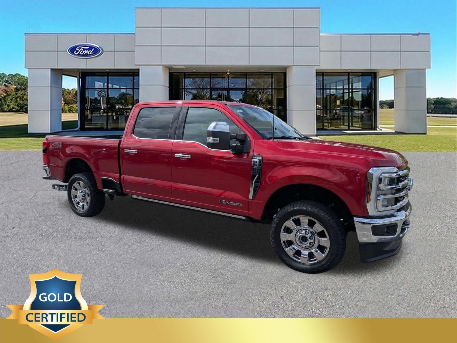 Red Metallic 2024 Ford F-250 Super Duty Pickup Truck Four-Wheel Drive Automatic