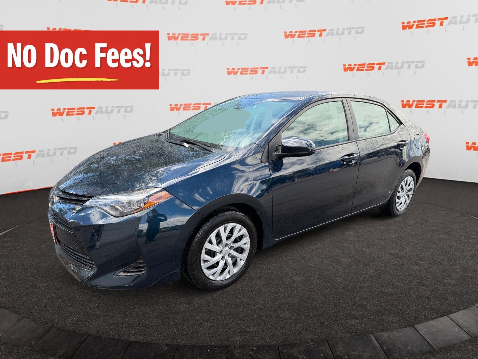 Teal (Aqua) 2019 Toyota Corolla Sedan Front-Wheel Drive Continuously Variable Transmission