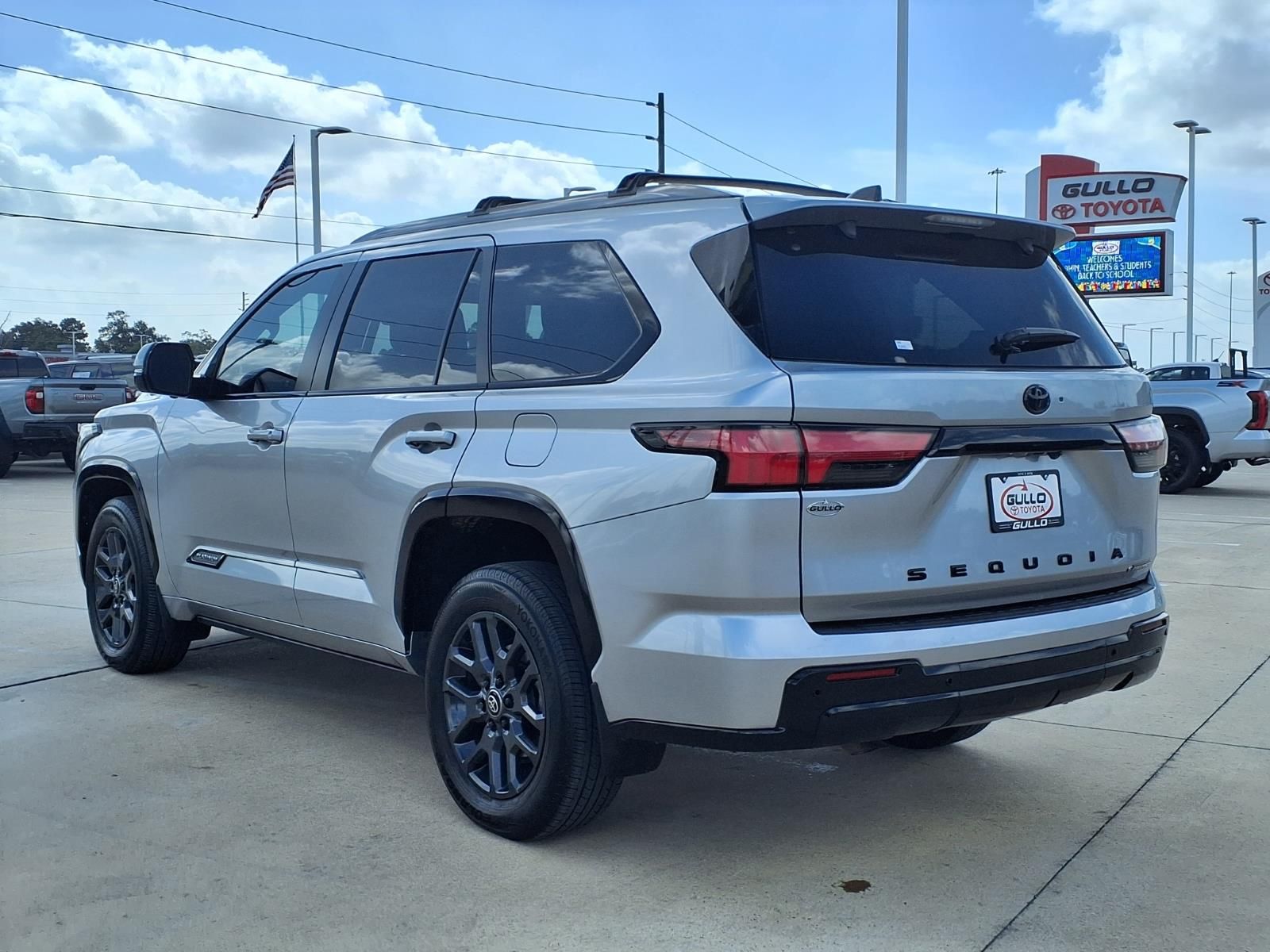 2025 Toyota Sequoia Platinum Silver at Bayway Cadillac of The Woodlands