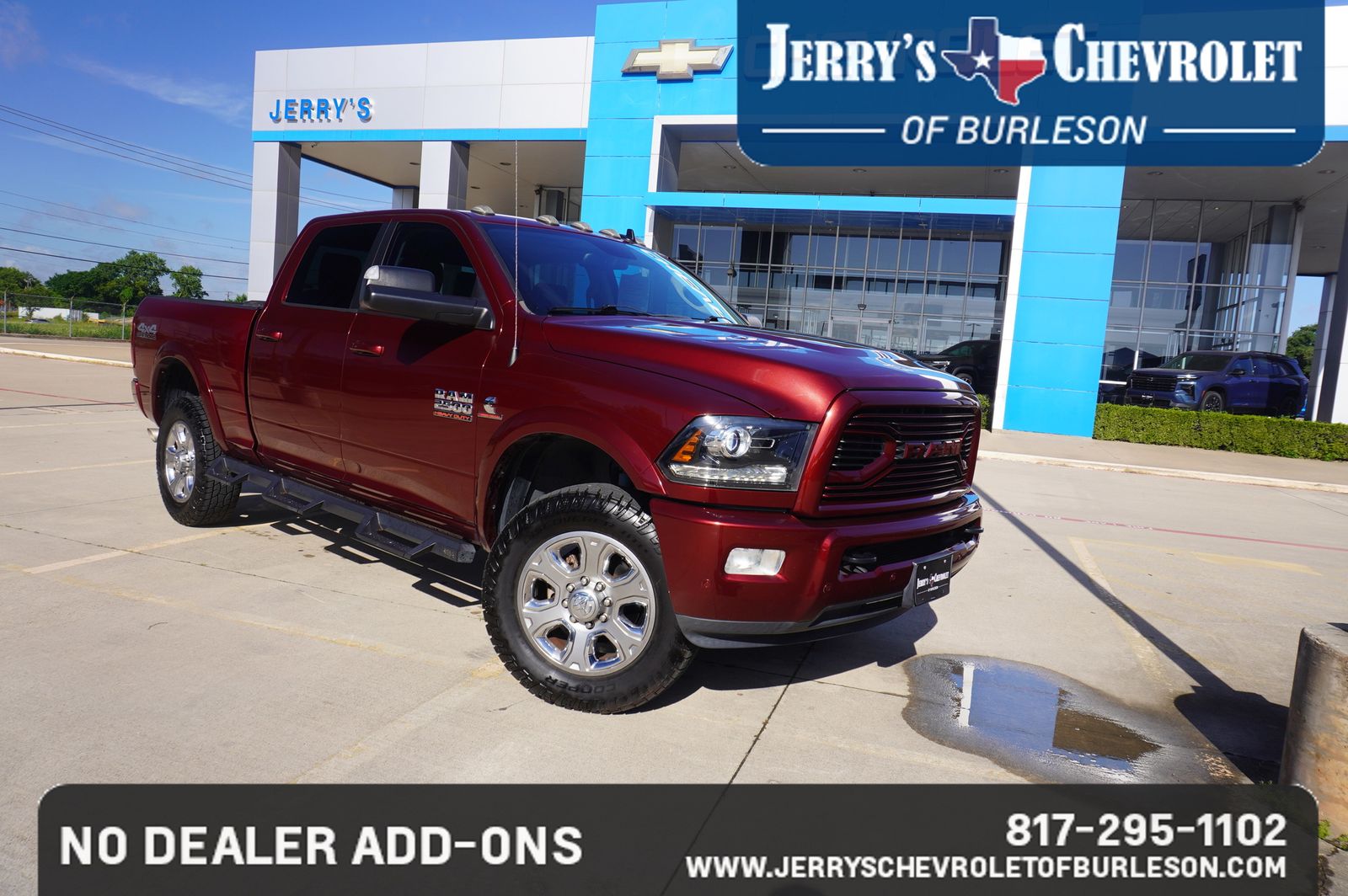 Delmonico Red Pearlcoat 2018 RAM 2500 Laramie Crew Cab 4WD Pickup Truck Four-Wheel Drive 6-Speed Automatic