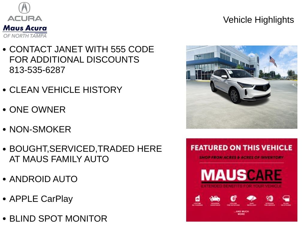 Used 2023 Acura RDX Technology Package 4D Sport Utility