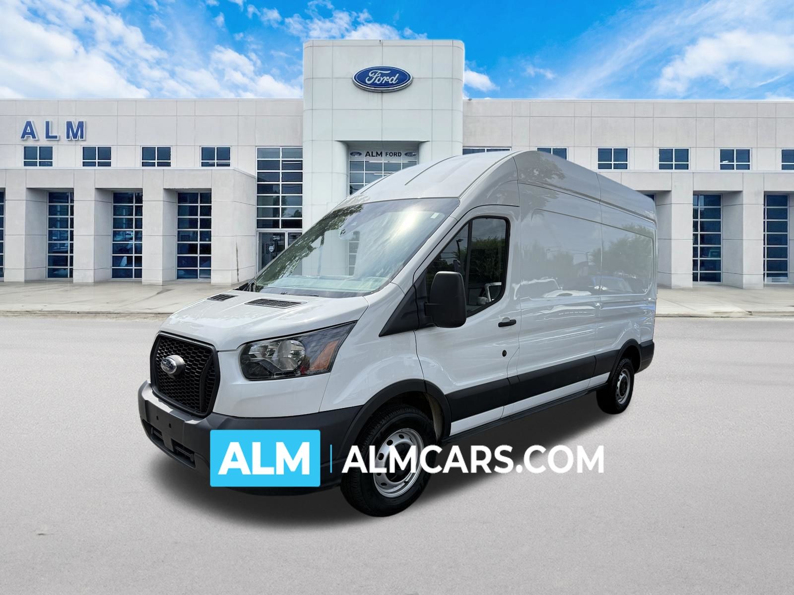 Oxford White 2023 Ford Transit Cargo Van Rear-Wheel Drive