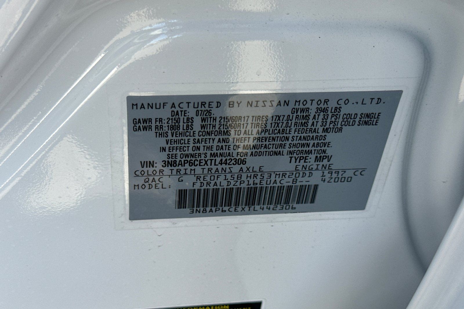 New 2026 White Nissan SV image 22