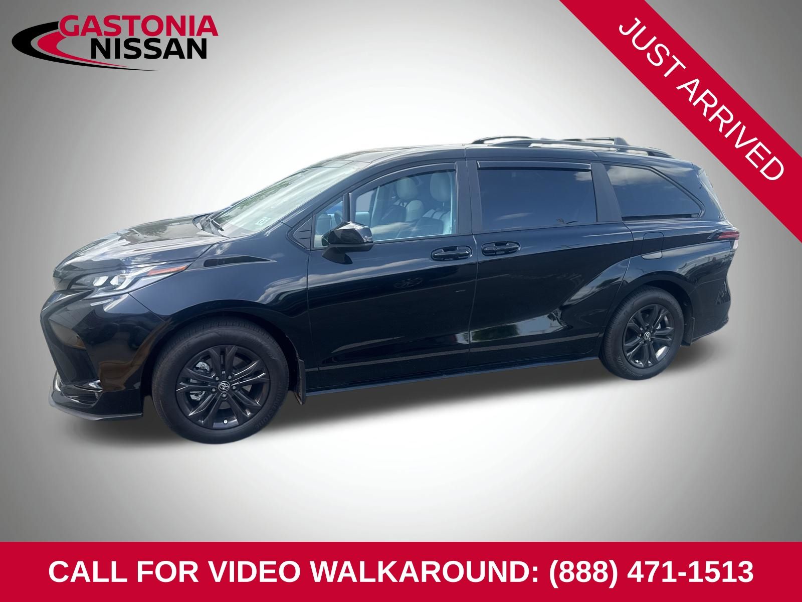 Midnight Black Metallic 2026 Toyota Sienna XSE 7-Passenger AWD Minivan All-Wheel Drive Continuously Variable Transmission